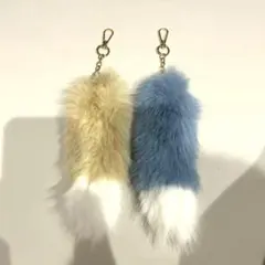 新品未使用しっぽキーホルダー 2色セット