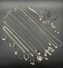 全てSV✨シルバーアクセサリーセット（ネックレス・リング・ピアスなど）おまとめ