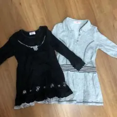 ☆お値下げ☆メゾピアノ　ワンピース2枚セット　100〜110cm