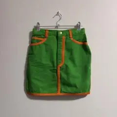 ZARA Z1975 ミディ丈デニムスカート Mサイズ バレンタイン ハート