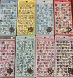 正規品　ボンボンドロップシール サンリオ moji 全８種セット コンプリート