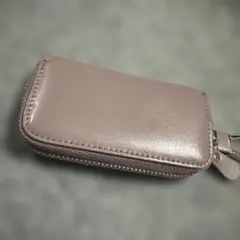 薄紫色 合成皮革 キーケース