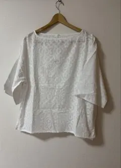 新品　ITEMS URBAN RESEARCH 五分袖ブラウスホワイト