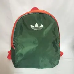 【訳あり・ヴィンテージ】adidas グリーンオレンジ バックパック