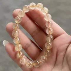 ゴールドルチルクォーツ　 9mmブレスレット