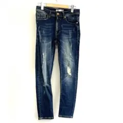 【ZARA MAN】JEANS ジーンズ　Sサイズ　テーパードダメージジーンズ