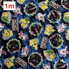綿プリント　オックス　キャラクター　ポケモン　110㎝×1m
