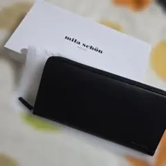 mila schön ラウンドファスナー 長財布　ブラック