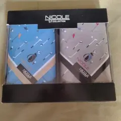 未使用★NICOLE ニコル★ゴルフモチーフ ハンカチ　2枚セット