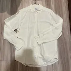 【ディーゼル】アイボリー 長袖シャツ フロントポケット付き M