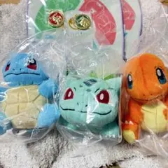 一番くじ ポケモン ヒトカゲ ゼニガメ フシギダネ ぬいぐるみ他 - メルカリ