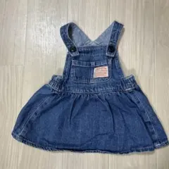 新品未使用　ブリーズ　デニムジャンバースカート　70
