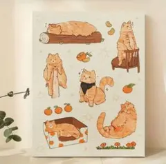 ネコポスター　インテリア　アート　北欧　ミッドセンチュリー　部屋　リビング　A3