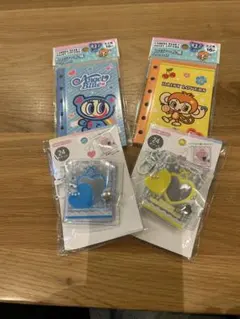 エンジェルブルー　カラフルノート＆ステッカーセット 4パック