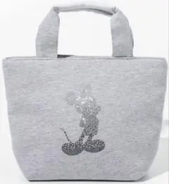 1PIU1UGUALE3RELAX ミッキーマウスラインストーンミニトートバッグ