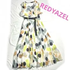 REDYAZEL オリジナルアートダブルプリーツワンピース