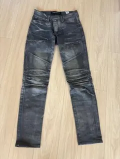 ダークグレー スキニーデニム