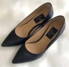 LANVIN COLLECTION パンプス ブラック レザー パールのサムネイル