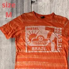 ✨DIESEL✨　ディーゼル　Tシャツ　オレンジ　 M