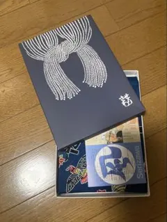 未使用/芹沢銈介　風呂敷　タオル　ハンカチ　芹沢銈介模様