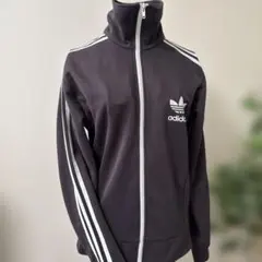 希少カラーadidas トラックジャケット Mダークブラウン トレフォイルロゴ