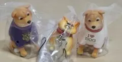 柴犬カプセルトイ3点セット　セーター犬、拒否柴