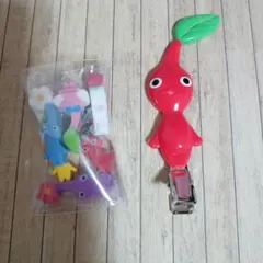 ピクミン　ヘアクリップ　ミニ消しゴムのサムネイル