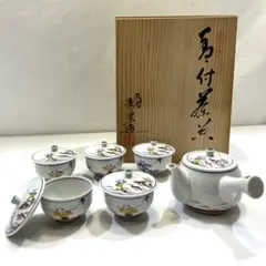 九谷焼　堀江青光作　色絵唐子文　汲出茶碗　10客　共箱　V　6232C 九谷焼 堀江青光作 色絵唐子文 汲出茶碗 10客 共箱 V 6232C - メルカリ