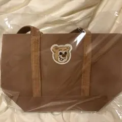 【新品未使用】オールドテディ　ワッペントートバッグL ベージュ小【24時間配送】