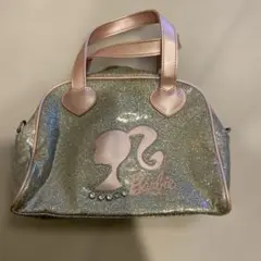 Barbie ハンドバッグ シルバー グリッター