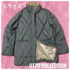 Ottoコレクション キルティング ダウンコート Lサイズ　カーキのサムネイル
