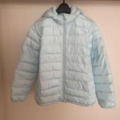 中綿コート　ライトブルー　160 水色　中綿ジャケット　ブルゾン
