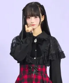 シークレットハニー Secret Honey レースケープ風ヨークブラウス