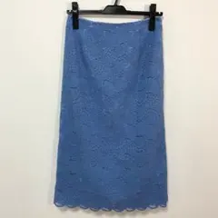 AG by aquagirl レース タイト スカート ブルー Mのサムネイル