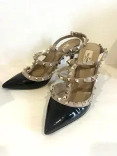 VALENTINO ロックスタッズ ハイヒール 37 1/2