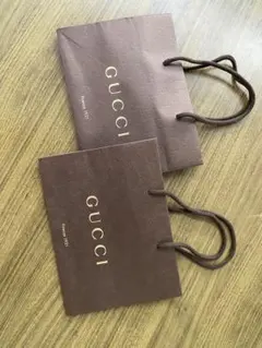 GUCCI 紙袋２枚セット　ショップ袋　ショッパー
