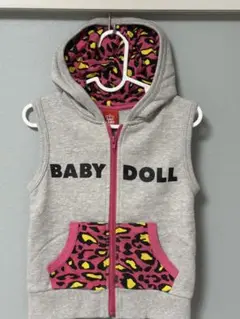 BABY DOLL 100 女の子 フード付きベスト