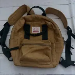 OCEAN & GROUND キッズ 用リュック キャメル×グリーンのサムネイル