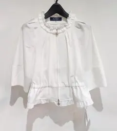 新品 M'S GRACY ネックフリル ジップアップ ジャケット ブルゾンのサムネイル