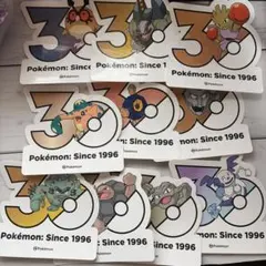 ポケモン 30周年 記念 ステッカー セット　メノクラゲ、ドククラゲ ポケモン 韓国限定 ステッカー メノクラゲ ドククラゲ ノノクラゲ