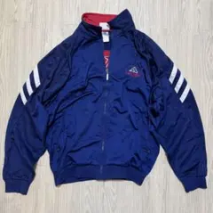 【週末セール】【90s】【古着】アディダス トラックジャケット 刺繍ロゴ