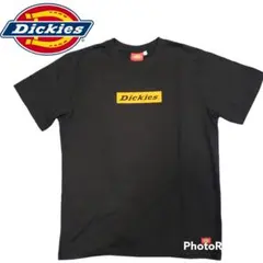 Dickies　フロントプリントTシャツ　ポリエステル綿混合　ディッキーズ　黒