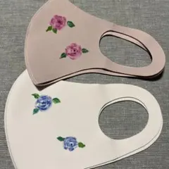 ハンドメイド　手描き　マスク2枚のサムネイル
