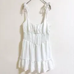 00s ドット柄レースキャミワンピ 姫ギャル フェアリーグランジy2k平成