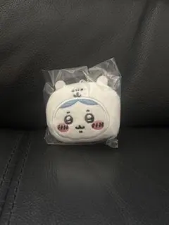 ナガノキャラクターズ 鈴入りおかおマスコット　ハチワレ