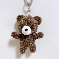 【ハンドメイド】くま　キーホルダー