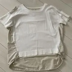 ブージュルード 半袖Tシャツ ホワイトとベージュのサムネイル