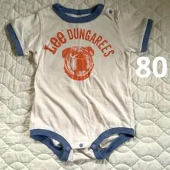 Lee DUNGAREES 半袖 ロンパース 80cm 犬柄のサムネイル