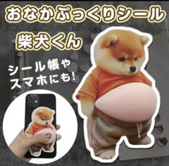 4枚セットSNSでバズり中　お腹ぷにぷにシール 11cm