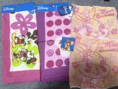【未使用】ディズニー タオル 4点セット（フェイスタオル・ハンドタオル）